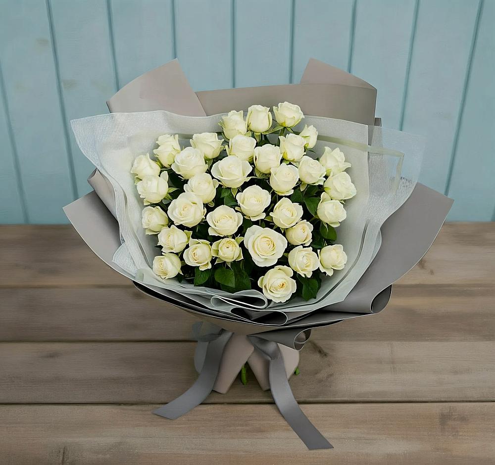 Букет Белоснежная нежность в Поселке Учхоза Александрова