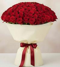 Букет 101 Красная роза Милано в Поселке Учхоза Александрова