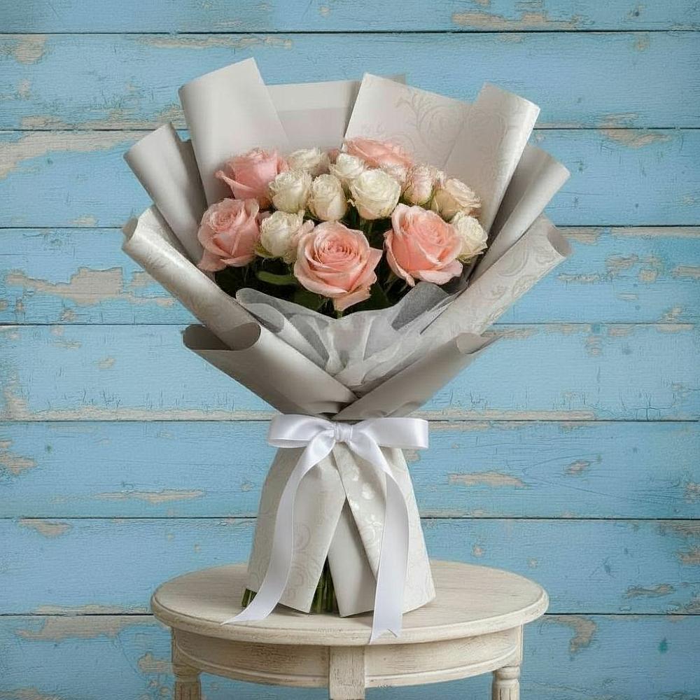 Букет цветов из: Розы в Поселке Учхоза Александрова