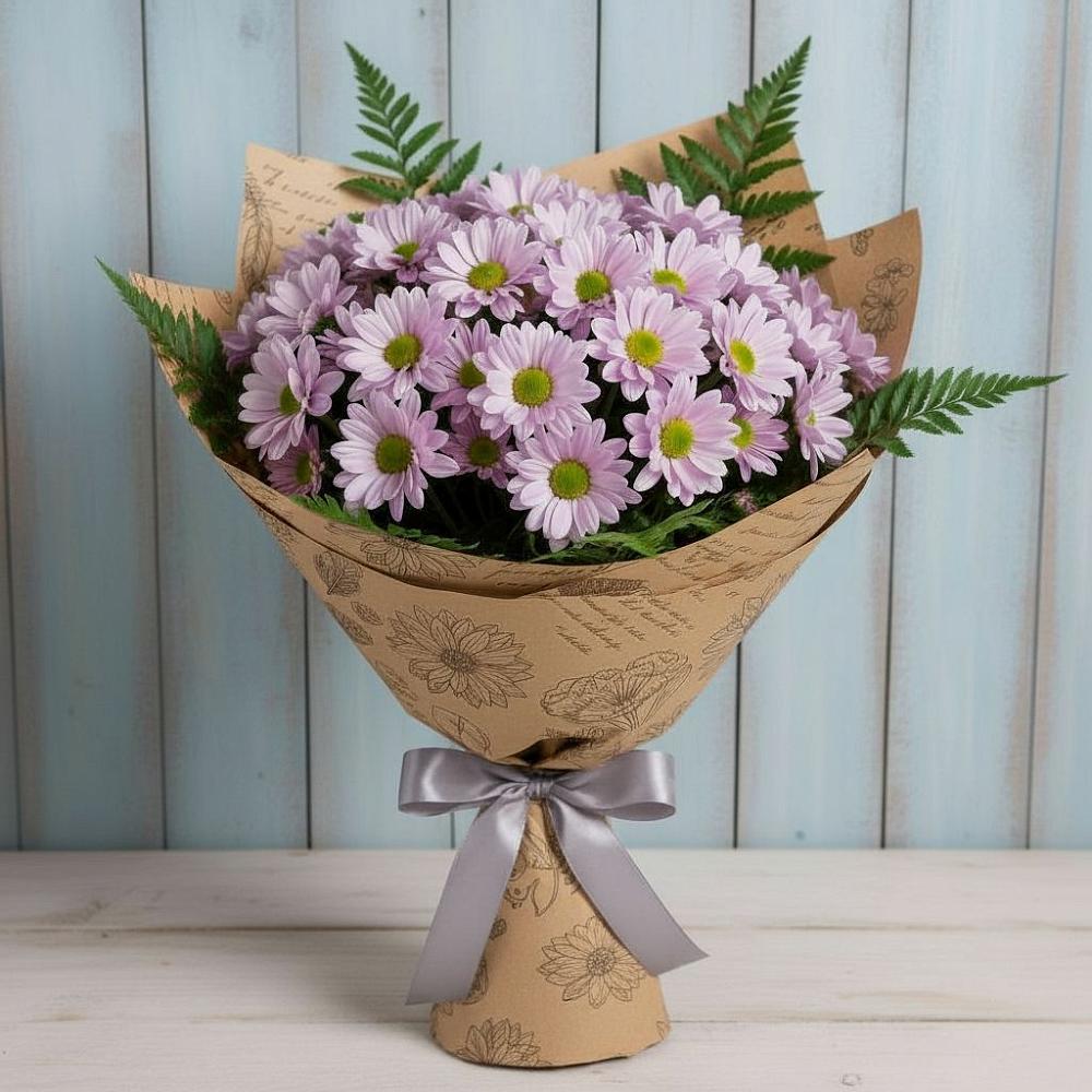 Букет цветов из: Хризантемы в Поселке Учхоза Александрова