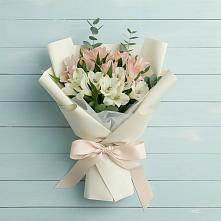 Букет цветов из:  Альстромерии #REPLACE_PRED# Поселке Учхоза Александрова