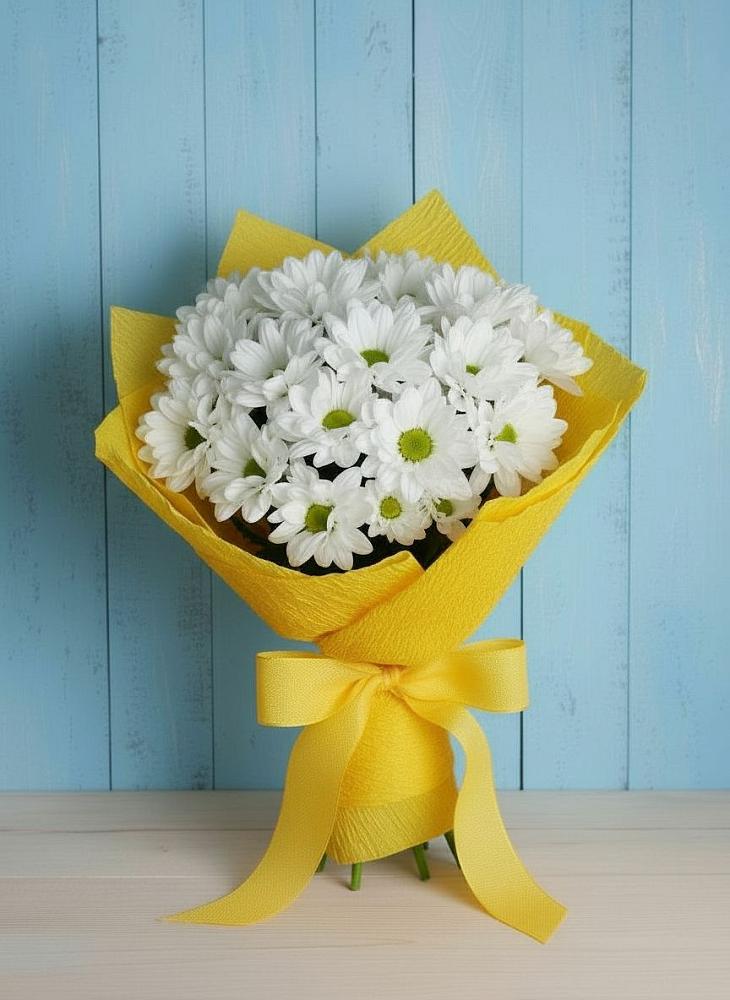 Букет цветов из: Хризантемы в Поселке Учхоза Александрова