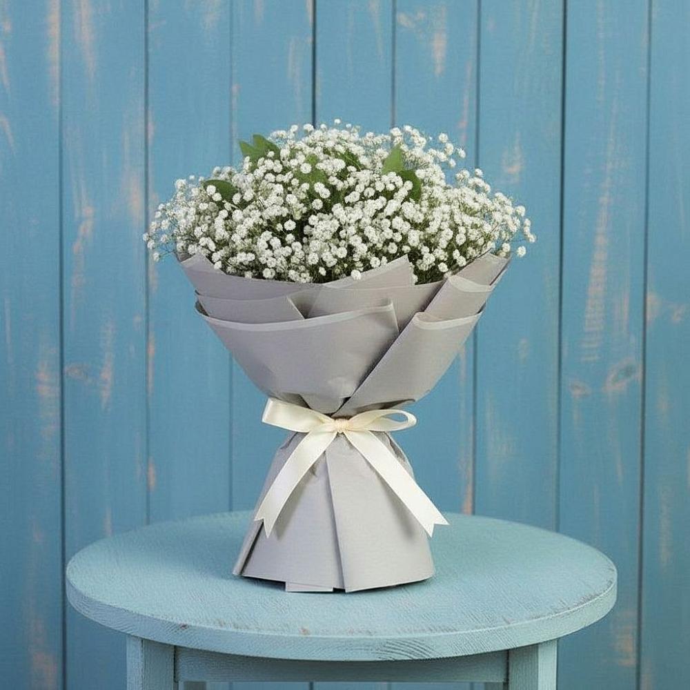 Букет цветов из: Гипсофила в Поселке Учхоза Александрова