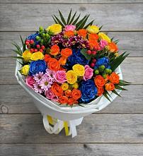 Букет цветов из:  Розы и Хризантемы в Поселке Учхоза Александрова