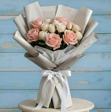 Букет цветов из:  Розы #REPLACE_PRED# Поселке Учхоза Александрова