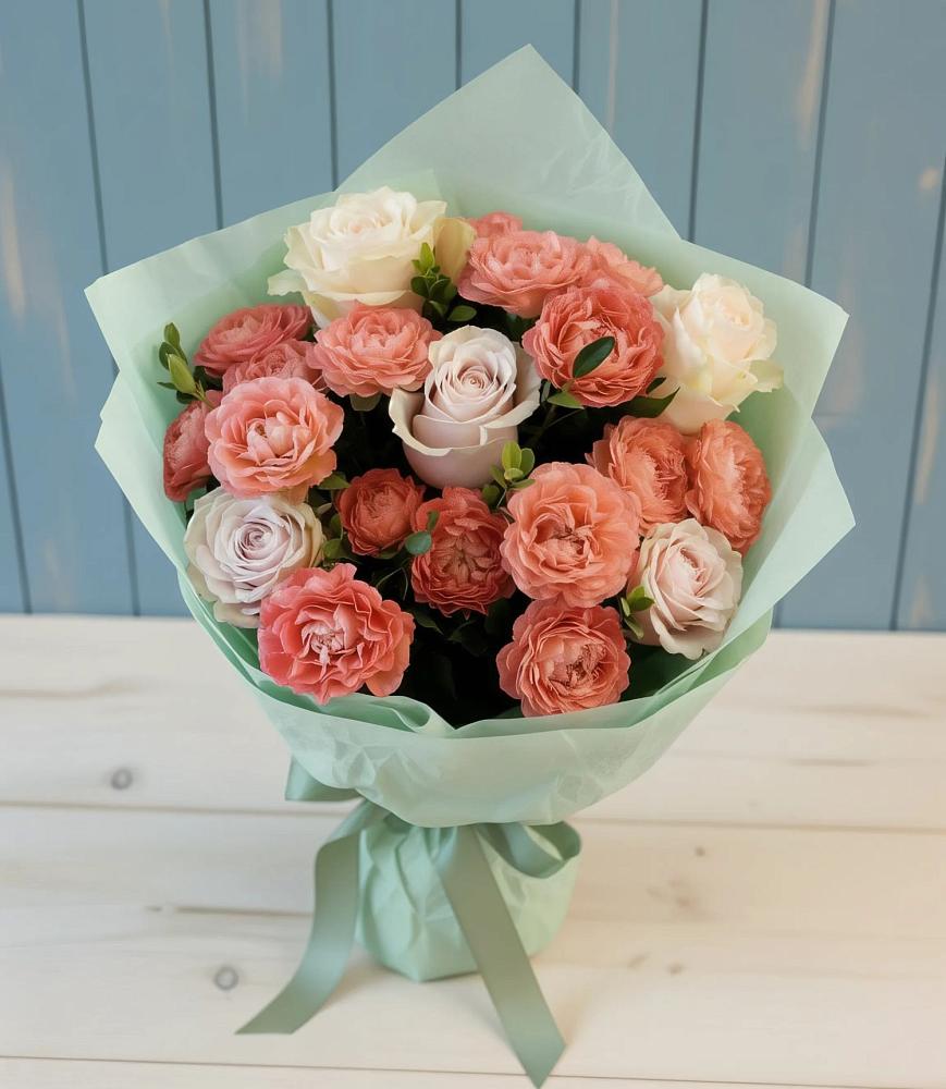 Букет цветов из: Розы в Поселке Учхоза Александрова