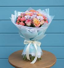 Букет цветов из:  Хризантемы и Розы в Поселке Учхоза Александрова