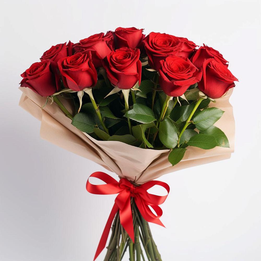 Букет 11 Красных роз Эдлесс Лав в Поселке Учхоза Александрова